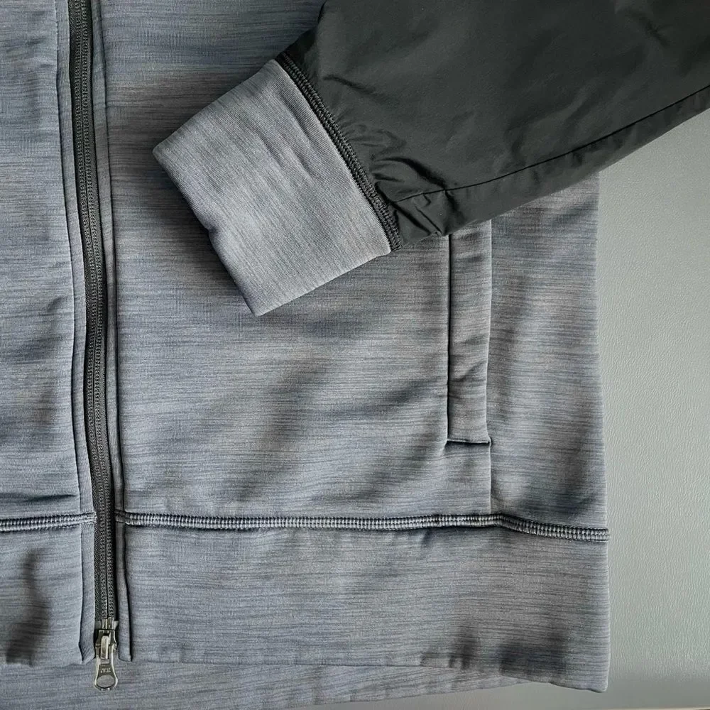 Lululemon Revolution Bomber Heathered Jay Grey / Black Size L